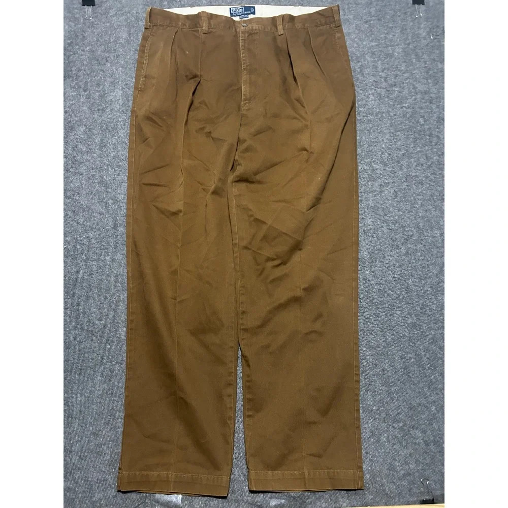 Polo ralph lauren andrew pants mens brown fit 38X31 (tag 40X32) chino work